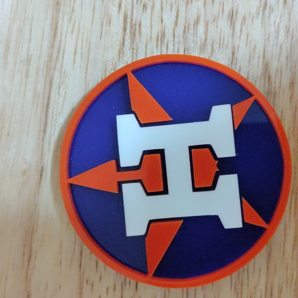 Laser cut Houston Astros pendant